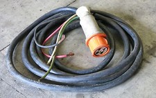 ARROW HART 100A CONNECTOR 4-WIRE MILITARY 28FT POWER CABLE P-241-3-MSHA 3-PHASE