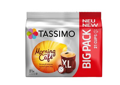 Tassimo Kapseln Morning Café Kaffee Stark 105 Kaffeekapseln 5 Pack 5 x 21 Stück