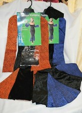 U PICK Halloween Costume Adult SZ Small or MEDIUM Fashion VAMPIRA Orange BLUE
