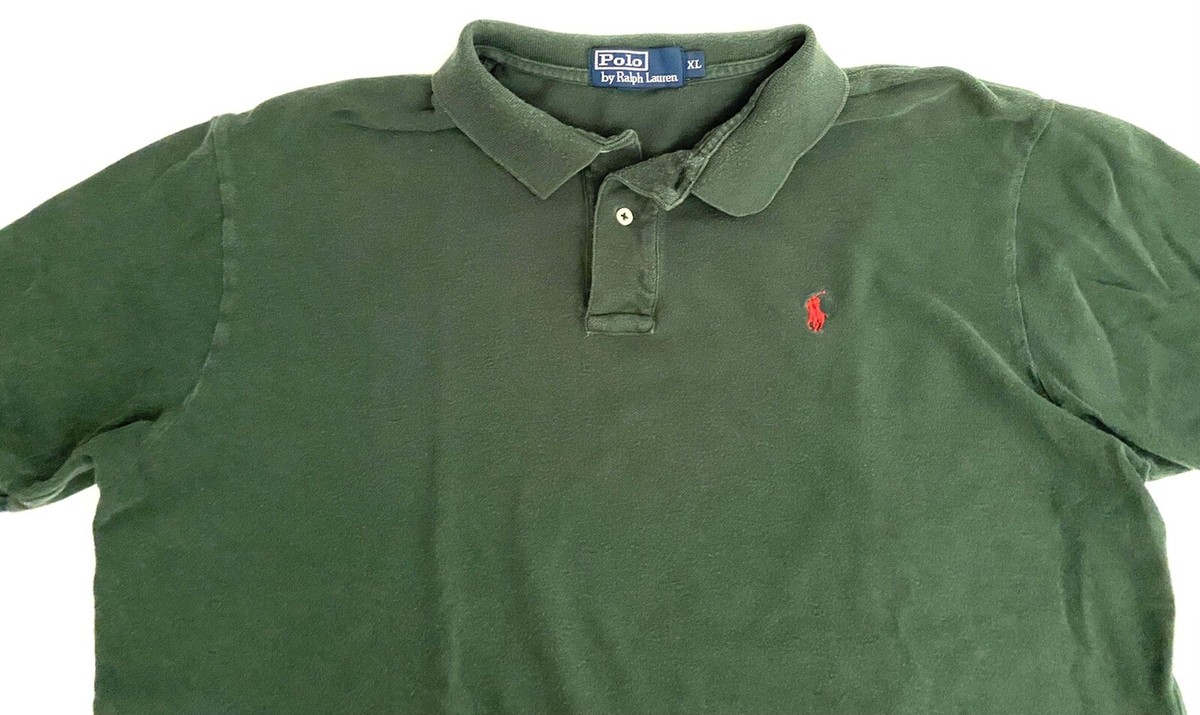 Polo Ralph Lauren Mens XL Green Short Sleeve Polo Shirt | eBay