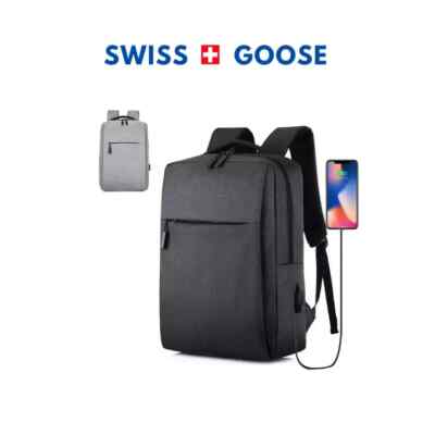 Business Laptop Backpack Multifunctional USB Charging Waterproof Swiss Goose