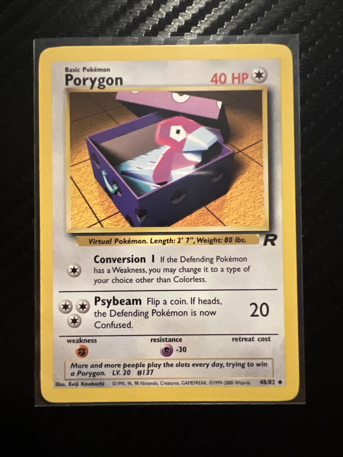 Porygon - 48/82 - Uncommon - Unlimited Edition NM, English Pokemon Team Rocket