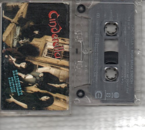 CINDERELLA - Heartbreak Station - Cassette Tape Album *Playtested*