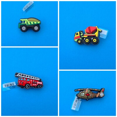 Schuhstecker/Shoe Charm für Clogs FEUERWEHR/KIPPER/BETONMISCHER/HUBSCHRAUBER