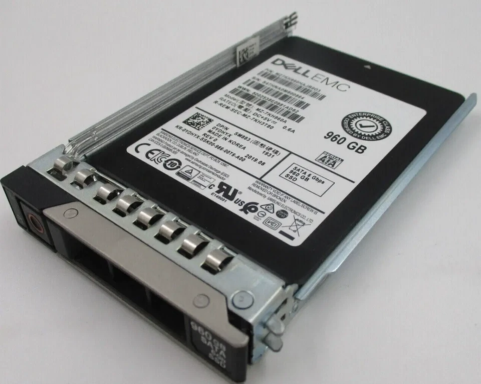 NEW Dell 960GB 2.5" SATA 6G PowerEdge T350 T560 R550 R650 R750 R840 R940 SSD - Image 4 of 4