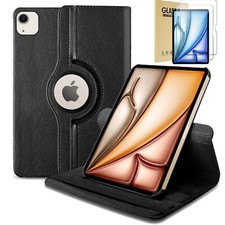 Case For iPad Air 13 Inch M4/M3/M2 2026/2025/2024 Rotating Stand Leather Cover