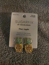 32 Sets Per Bag Retails $416 SUGARFIX By Baublebar Pineapple Earrings **New