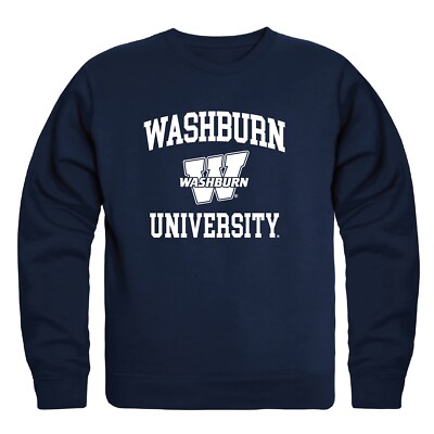 Washburn University Ichabods WU Seal Crewneck Sweatshirt Sweater