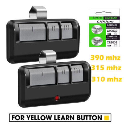 893LM 953EV-P2 for Liftmaster Garage Door Opener Remote Yellow Learn Button