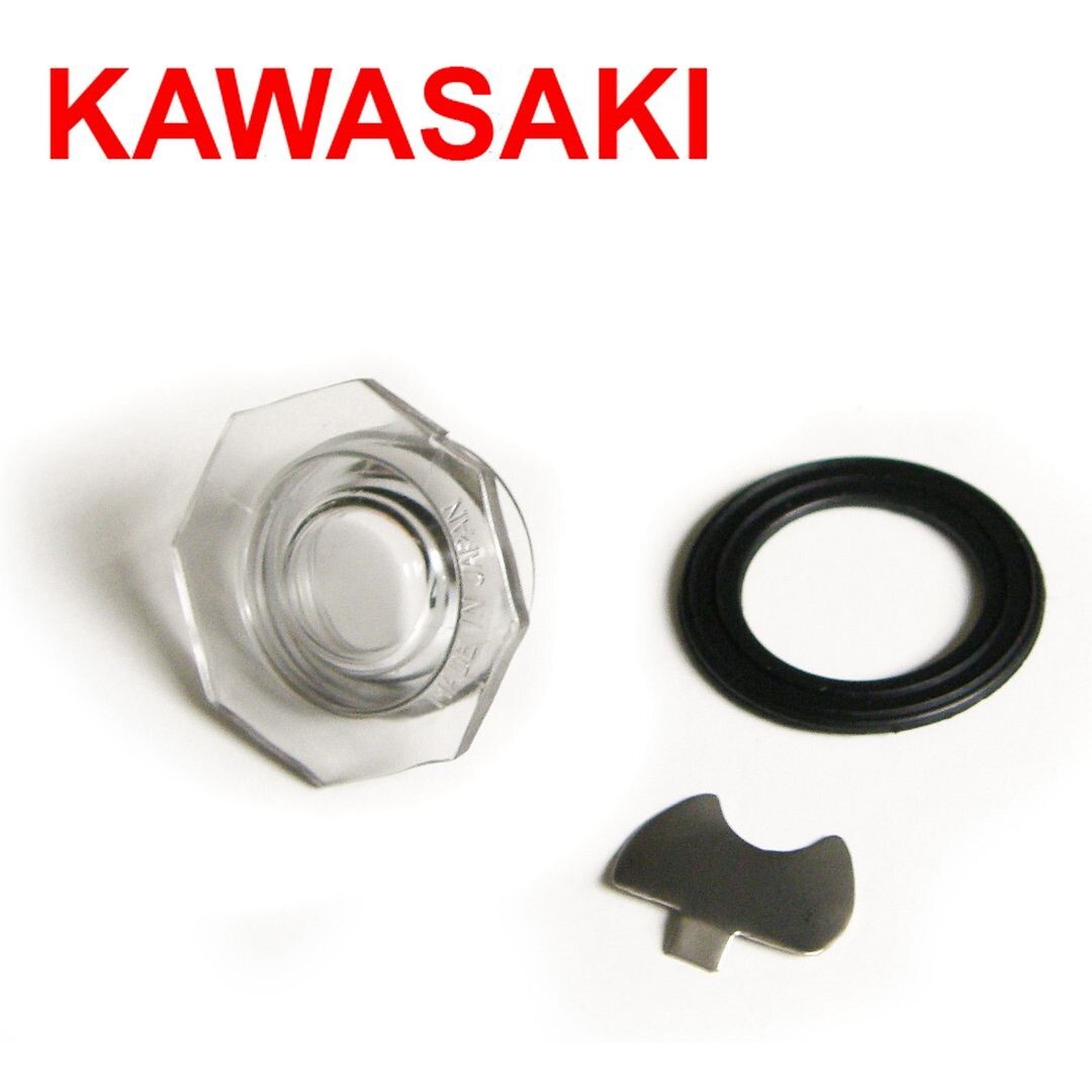 Kawasaki Oil Tank Level Gauge Guage Sight Glass Window Inspection