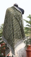 Indian Hand block Printed 100 Cotton Scarf For Women Sarong Beach Wrap Cover Up