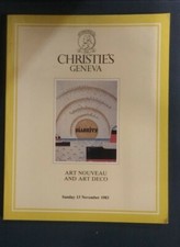 Art Nouveau & Deco From Various Sources Christie's Nov 13 1983 SC Catalogue SA