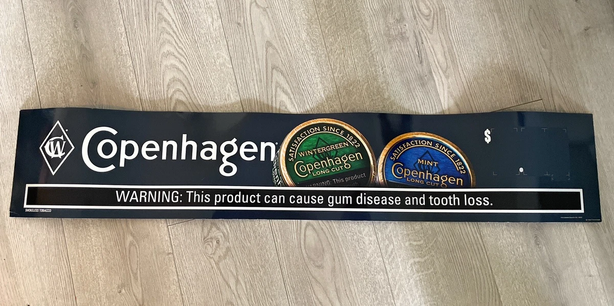 Copenhagen Chewing Tobacco Banner Cigarette Display Approx. 45 X 8 1/2