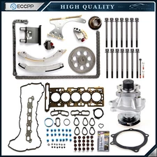 For 2004 Chevrolet Colorado 3.5L Head Gasket Set Timing Chain Kit Water Pump