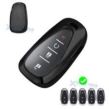 Black TPU Full Protect Remote Control Key Cover Shell Protector For Chevrolet