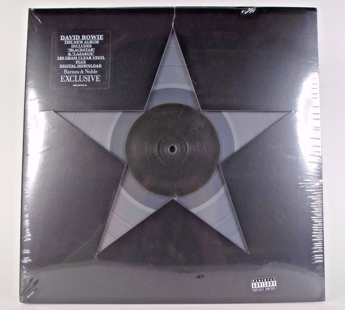 NEW RARE David Bowie - Blackstar Limited Clear Vinyl LP