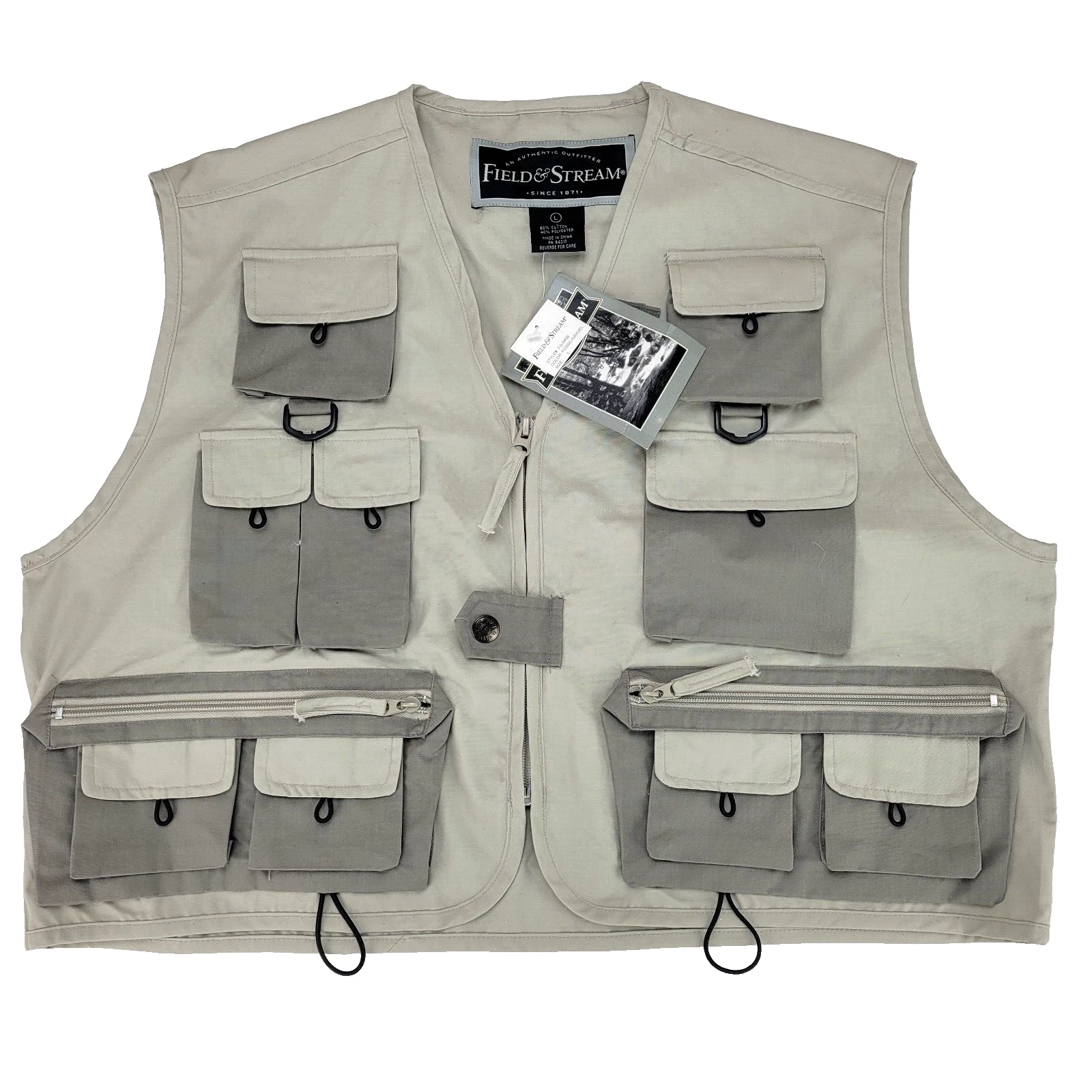 Field & Stream Fishing Vest Multi Pocket Wading Vest Size L, NWT