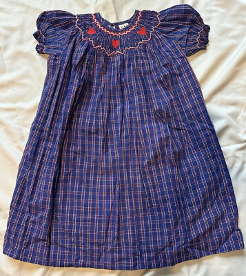 Vintage Orient Expressed Inc Girls Tartan Dress Size 3