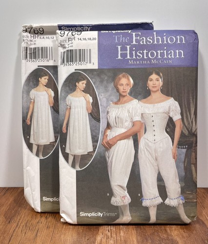 Civil War Undergarment Chemise Drawers Corset Misses Size 6 - 12 Simplicity 9769 - 第 2/6 張圖片