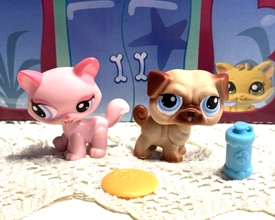 Figurine Littlest Pet Shop (LPS) Hasbro - Chat Maine Coon #1313 - Occasion Bon état