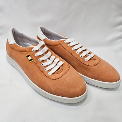 Aprix Noah Suede Leather Lace Up Sneaker Size 42 Men's Peach Athletic Streetwear