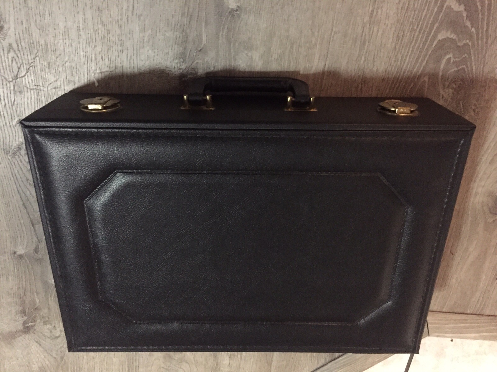 Vintage Stebco TuFide Briefcase Black Vinyl 203L112 Rare Nice Clean Excellent eBay