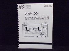ICS Service Manual, OPM-100 ICS-100 , DSP Board, English. K-325-26