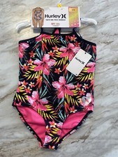 girls hurley one-piece swimsuit UPF 50  Size 5/6