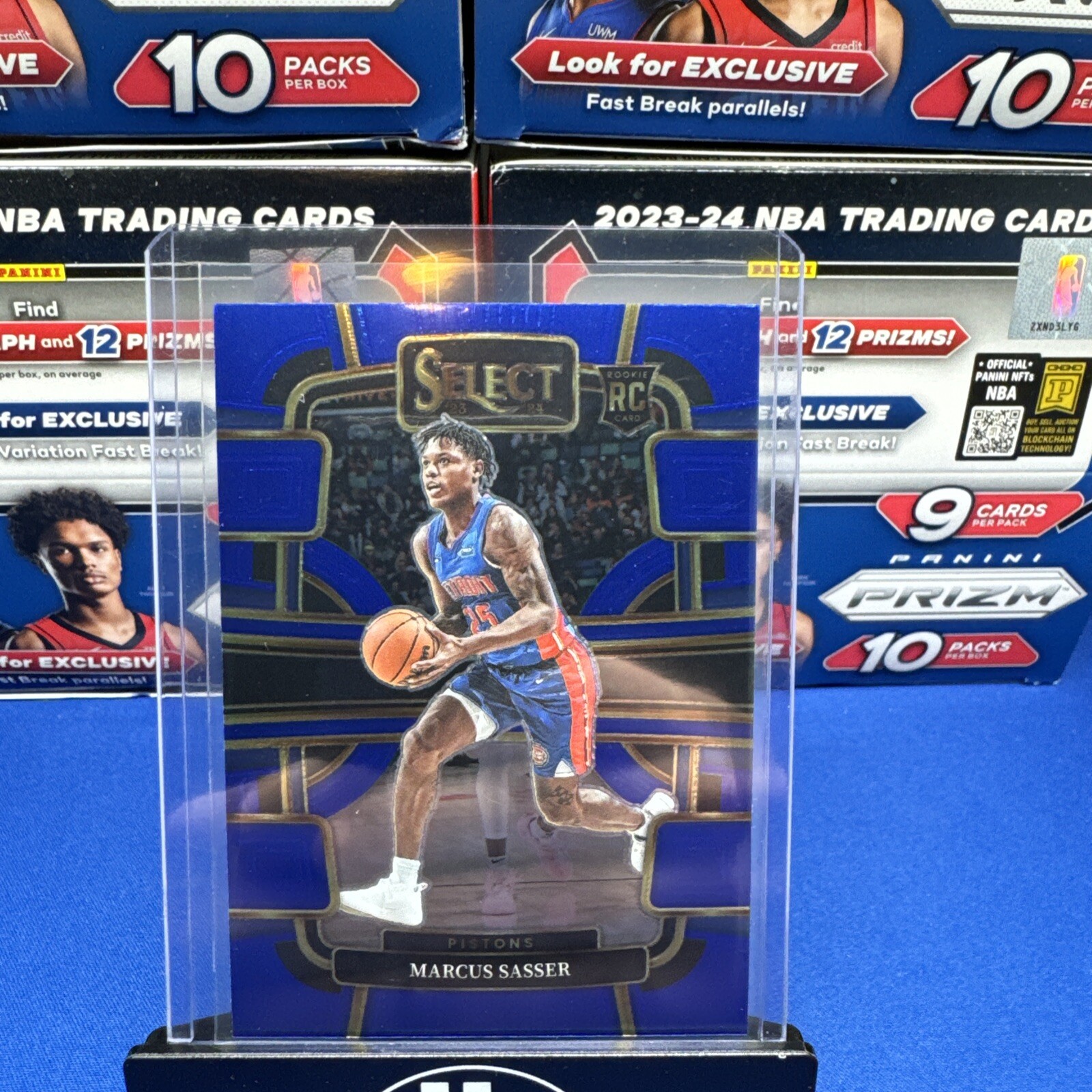 2023-24 Panini Select - Concourse Blue #70 Marcus Sasser (RC)