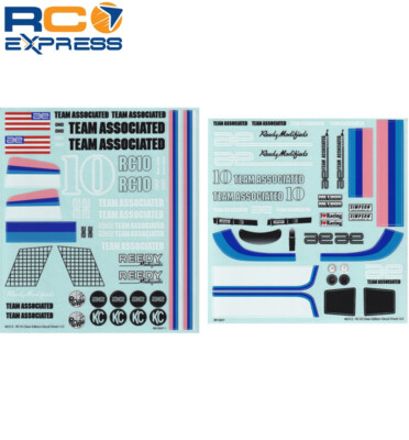 Associated RC10CC Decal Sheets ASC6312