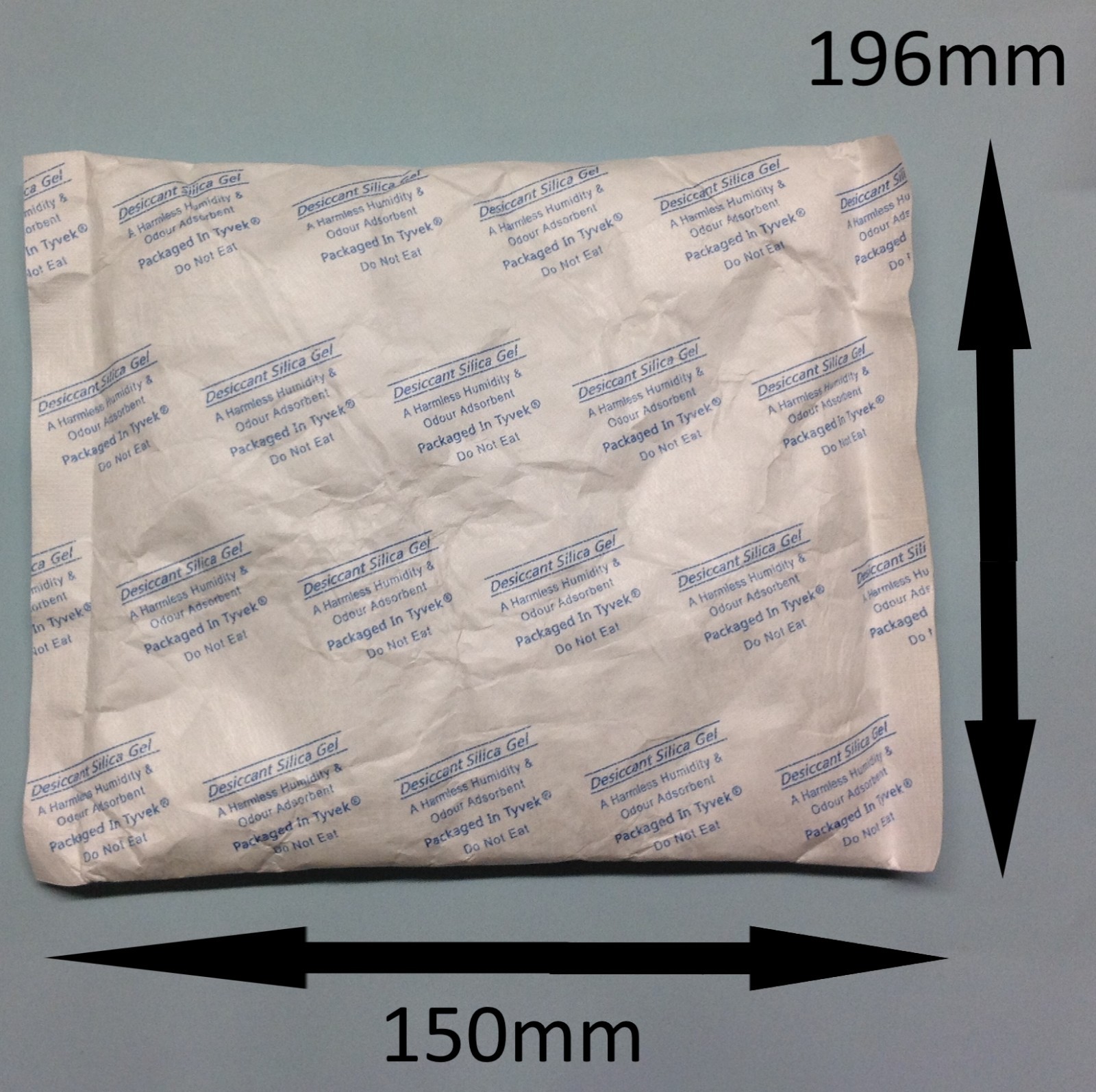 0.5g, 1g, 5g, 10g, 25g, 50g, 100g or 250g TYVEK Silica Gel Desiccant
