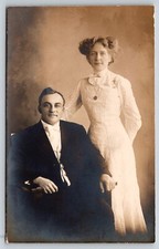 RPPC  Paterson  New Jersey   Married Couple    c1910   Postcard