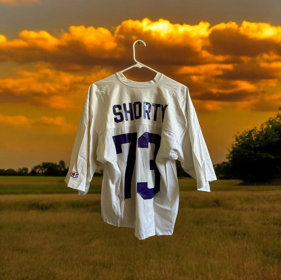 Camiseta deportiva CHAMPION vintage hecha en EE. UU. envejecida corta #73 para hombre talla M Foto 2 de 4