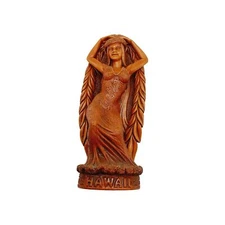 Coco Joe's Tiki Woman Figurine Hawaii Hula Girl Statue Maile Laka 11"