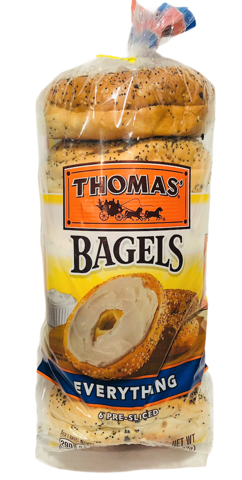 Thomas' Everything Presliced 6 Ct Bagels 20 Oz Bag for sale online eBay