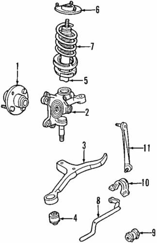 Aislador de la barra estabilizadora izquierda para Ford Taurus 1995-2002 (N/P YF1Z-5493-DA)