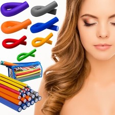 24 St. PAPILOTTEN Lockenwickler mit TASCHE PAPILOTTENWICKLER Styling LOCKEN Haar