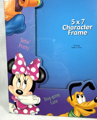 ポスター Disney character photo frame Disney Castle Character Collage Wood Art Framed Textured Picture