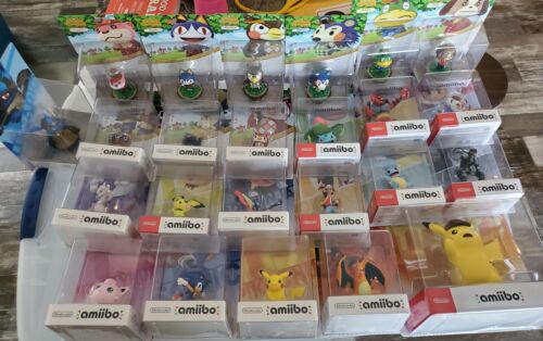 Edad adulta Curso de colisión Firmar Variety Box Of 36 Amiibo Smash Bros Animal Crossing Detective Pikachu  Pokemon | eBay