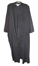 Max Studio Gray Cotton Wool Dolman Sleeve Open Front Duster Sweater Coat Size M