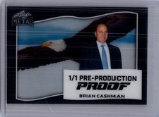 Brian Cashman 2025 Leaf Metal 4th Of July Baseball 1/1 Pre Production Proof