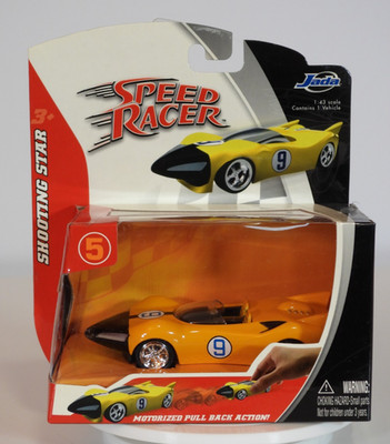 Speed Racer SHOOTING STAR Racer X 1:43 Motorized Pull Back Car Jada 2007 NEW