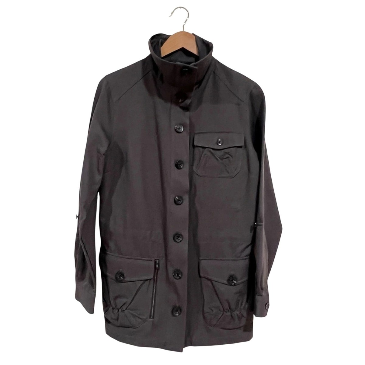 Magellan's Travel Solutions RFID Military Green Utility Coat/Jacket Medium