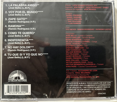 RARE No Longer CD First Pressing RIP Jose Bello La Palabra Amigo Ramona NEW