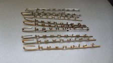 1957 57 Chevy 150 210 Belair Gold Script Emblem Used Lot Of 10 Driver 02bb3 Il