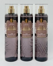 3 NEW BATH BODY WORKS COZY VANILLA BOURBON FINE FRAGRANCE MIST BODY SPRAY 8 OZ