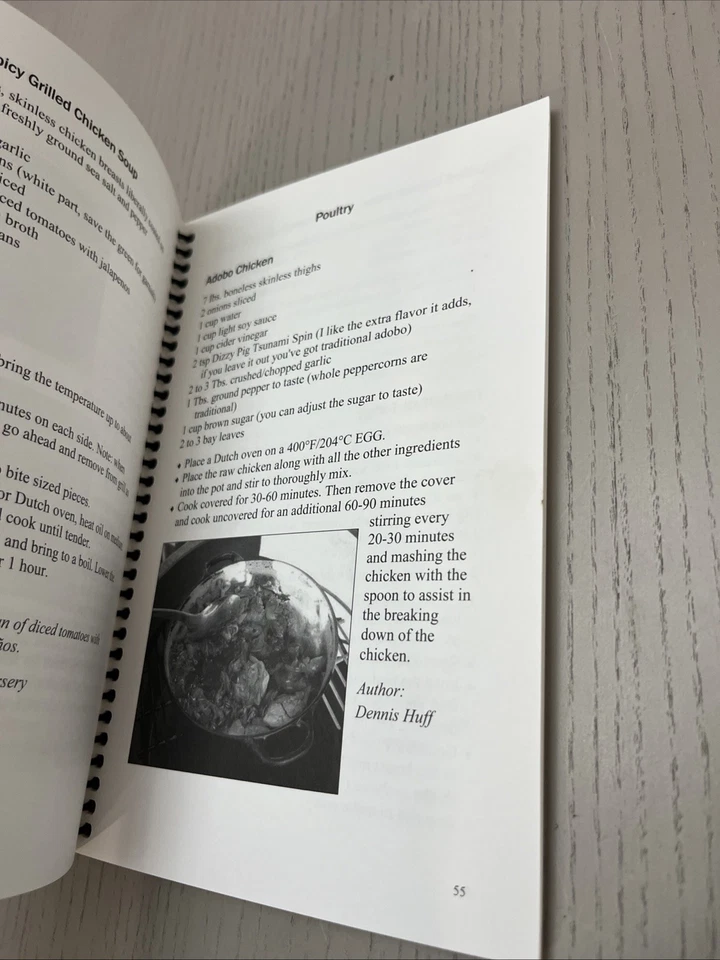 Big Green Egg EGGTOBERFEST Spiral Bound Cookbook for Eggheads GRILL SMOKER - Image 4 of 4