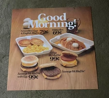 Vintage McDonald’s Good Morning Translite 22 x 22”