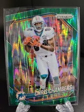 2025 Panini Prizm- Chris Chambers Green Flash Prizm #107 Miami Dolphins