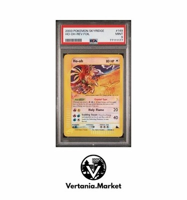 2003 Pokemon Skyridge Ho-oh - Reverse Holo Crystal - PSA 9